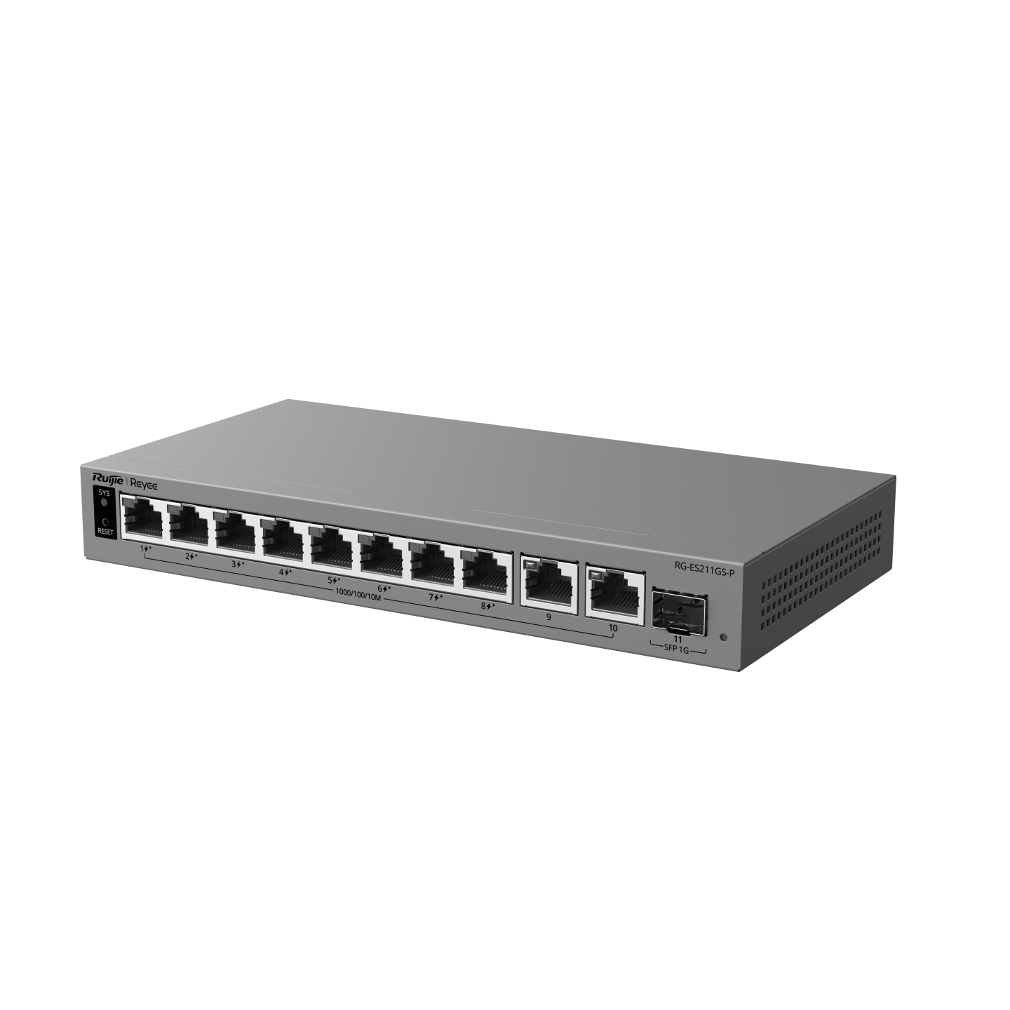 RG-ES211GS-10-Port Gigabit PoE Switch