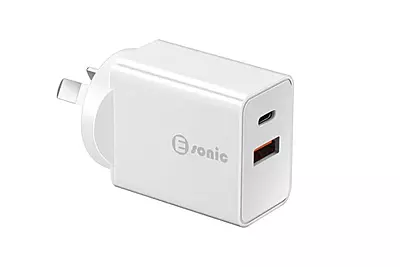 2 USB Charger with USB-C and USB-A 20W