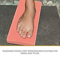 1 juego de espuma for impresión de pies, caja de impresión de pies en 3D, caja de espuma for huellas, molde de espuma for impresión de pies for plantillas ortopédicas/347