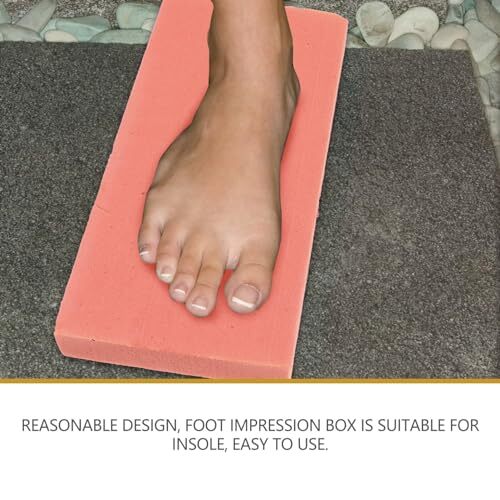 1 juego de espuma for impresión de pies, caja de impresión de pies en 3D, caja de espuma for huellas, molde de espuma for impresión de pies for plantillas ortopédicas/347