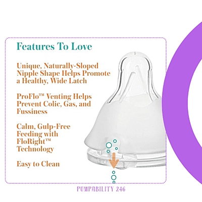 EvenFlo Balance + Angled Standard Neck Bottle 5oz