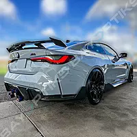 MP Style Dry Carbon Fiber Rear Bumper Corner Extensions – Fits BMW G82/G83 M4 (2021–2025)