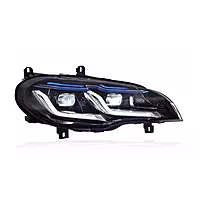 E70 X5 G Series Laser Style LED Headlights w/Blue Eyebrow & Sequential Turns (2007β2013)