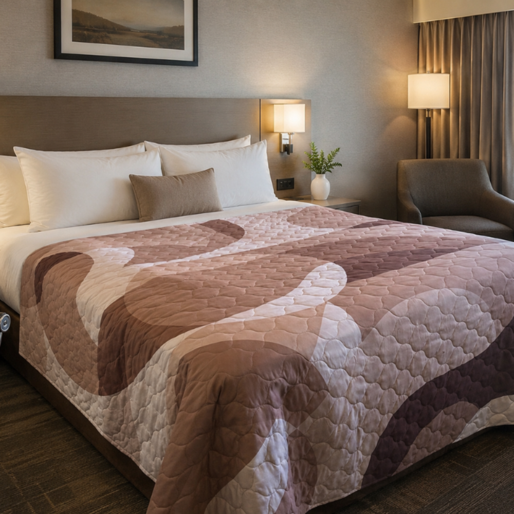 Reversible Bedspread Sleep Line 6 oz. Fill