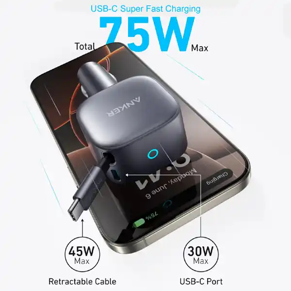 Anker Nano 75W PD Car Charger