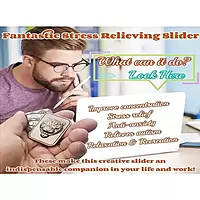Tiger Head Carving Metal Poker Fidget Slider