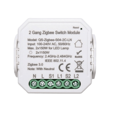 Akubela Zigbee Micro Switch 2 CH