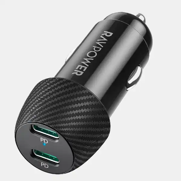 RAVPower Dual Port PD Car Charger
