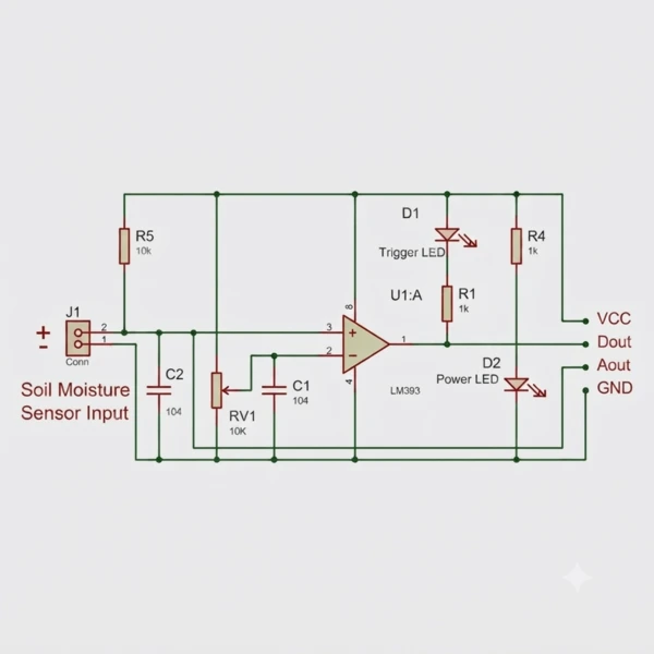 Soil Moisture Sensor Module – Analog and Digital Output