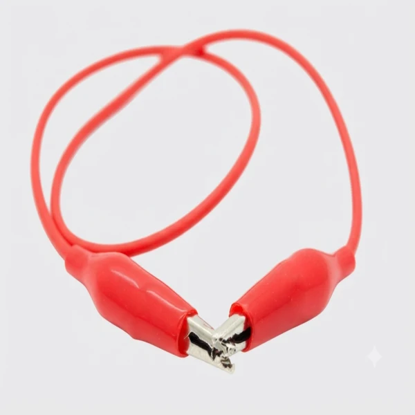 Alligator Clip Test Leads – 50 cm Cable 5 Pack