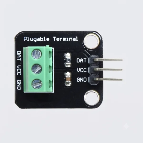 DS18B20 Temperature Sensor Adapter – Built-In 4.7kΩ Resistor