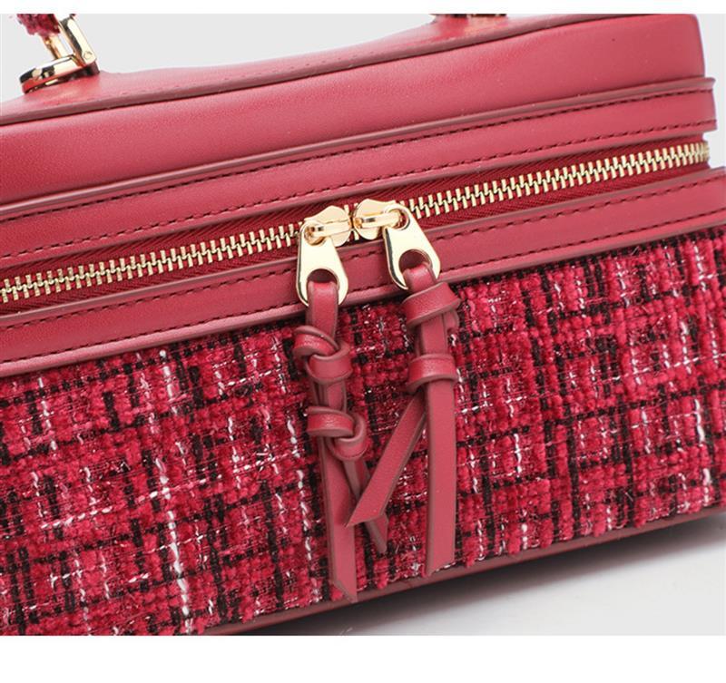 ZARA MINI SQUARE BOX BAG RED