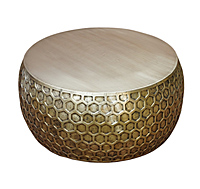 Oman Brass Foiled Coffee Table