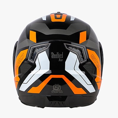 STEELBIRD SBA-7 ISS ROAD GLOSSY BLACK/ORANGE C/V (M)