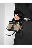 NICHE CANVAS SPLICING BOX BAG