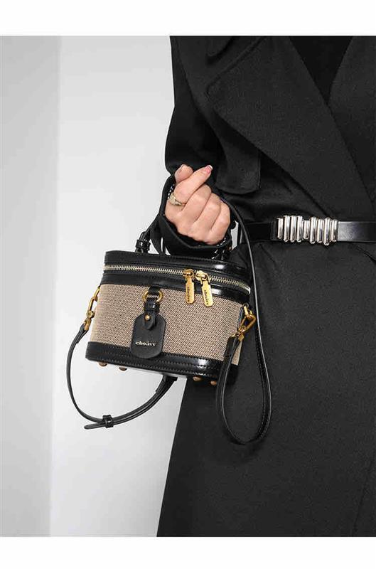 NICHE CANVAS SPLICING BOX BAG