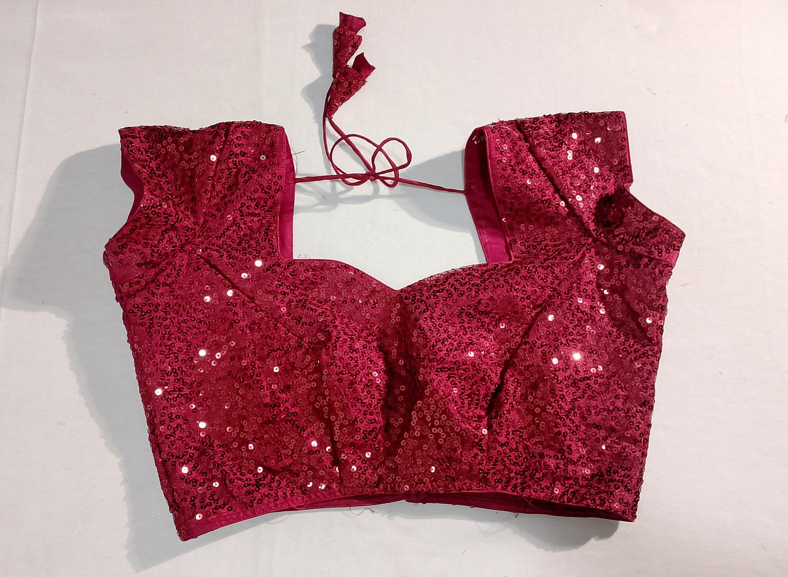 N200: Ready To Ship Beautiful Sequence Work Saree With Stitched Blouse