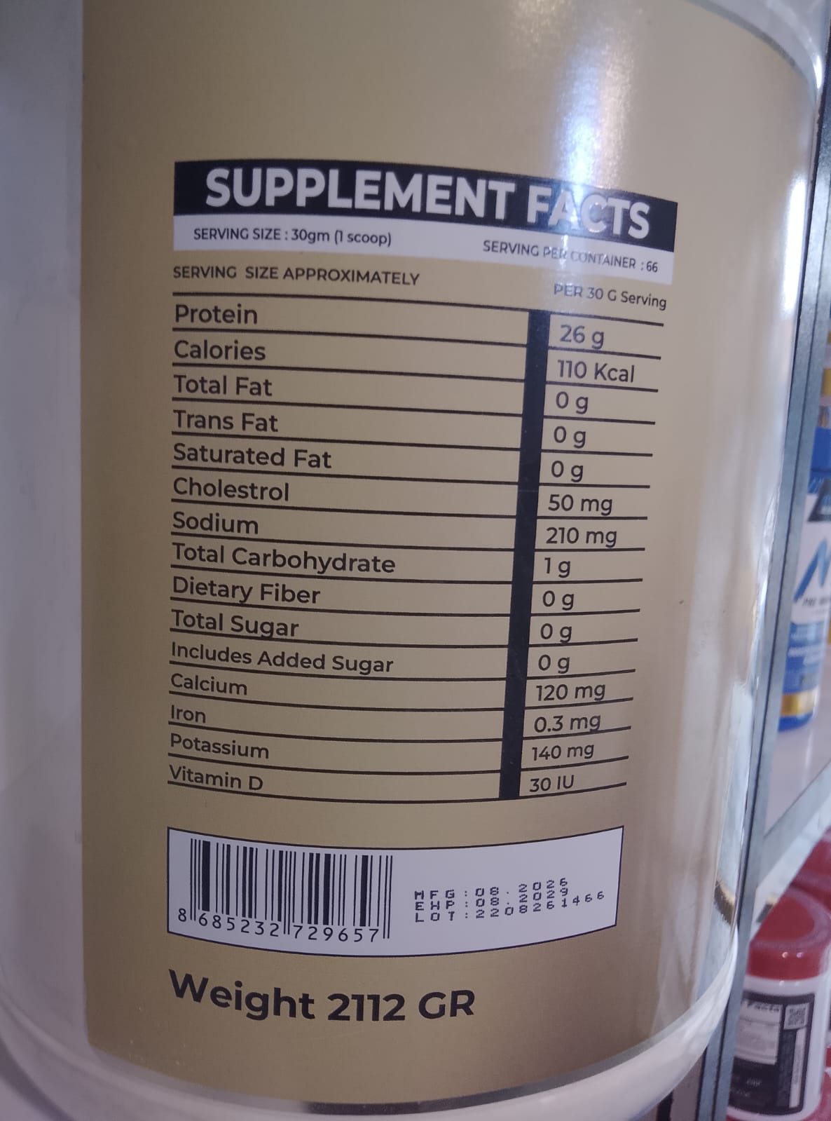 Vortexx Isolate Advanced Protein 2.1kg | ايزوليت بروتين فورتكس