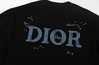 Playera Dior Logo Azul Estilo Minimalista de Lujo

