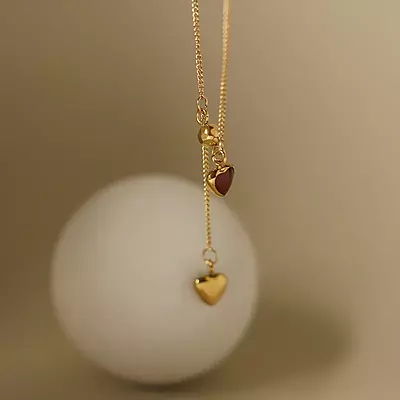 Red & Gold Hearts Necklace