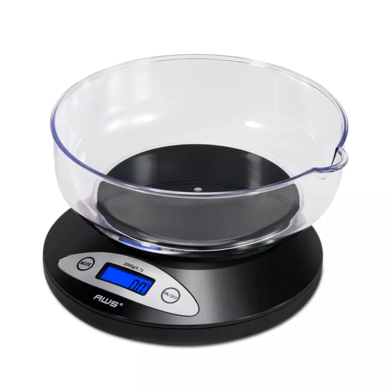 AWS Scale 2000G X 0.1G - 2K Bowl - Black