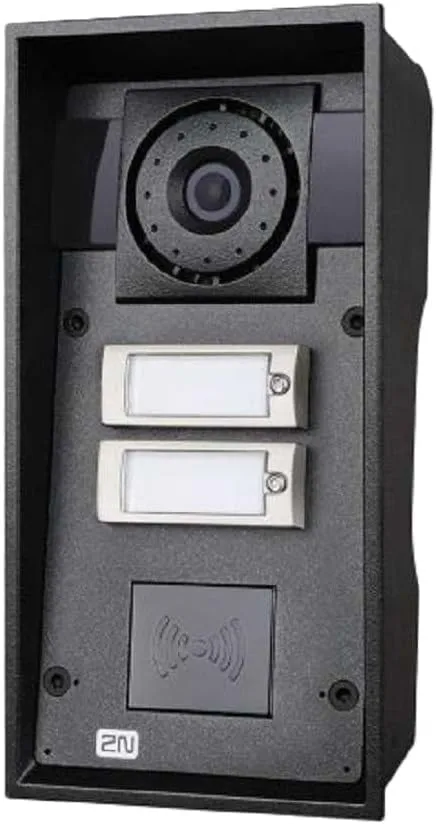 2N Security Helios Force Robust IP Door Intercom 2 Buttons + Camera 10W Speaker Card Reader Ready