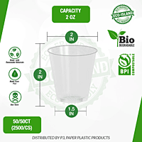2oz Shot Cups Eco-Island 50/50