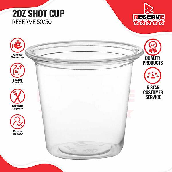 2oz Shot Glass Reserve 50/50