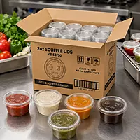 2oz Souffle Lids VB 50/50