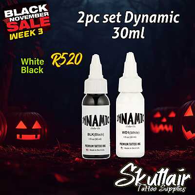 2pc Dynamic 30ml Combo  (Black, White)