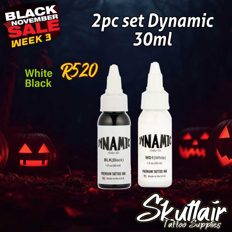 2pc Dynamic 30ml Combo  (Black, White)