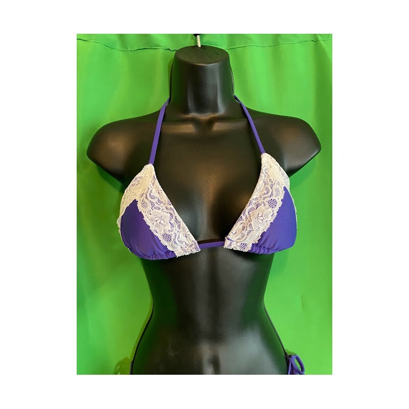 2Pc. Purple w/Lace Detail