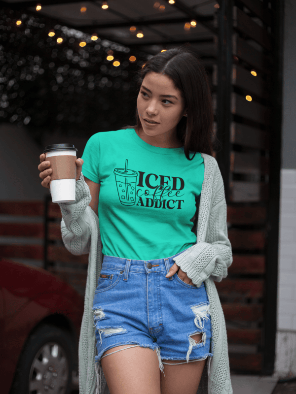 Ice Coffee Addict Short-Sleeve Unisex T-Shirt