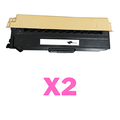 2 x Compatible Brother TN-349BK Black Toner Cartridge Super High Yield