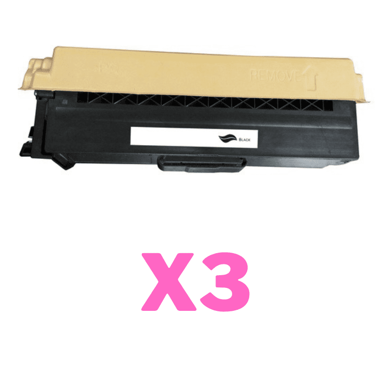 3 x Compatible Brother TN-349BK Black Toner Cartridge Super High Yield