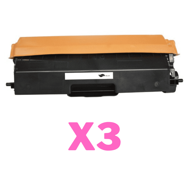 3 x Compatible Brother TN-348BK Black Toner Cartridge High Yield