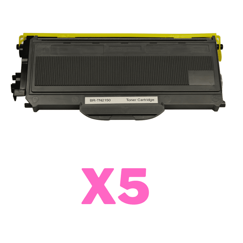 5 x Compatible Brother TN-2150 Toner Cartridge