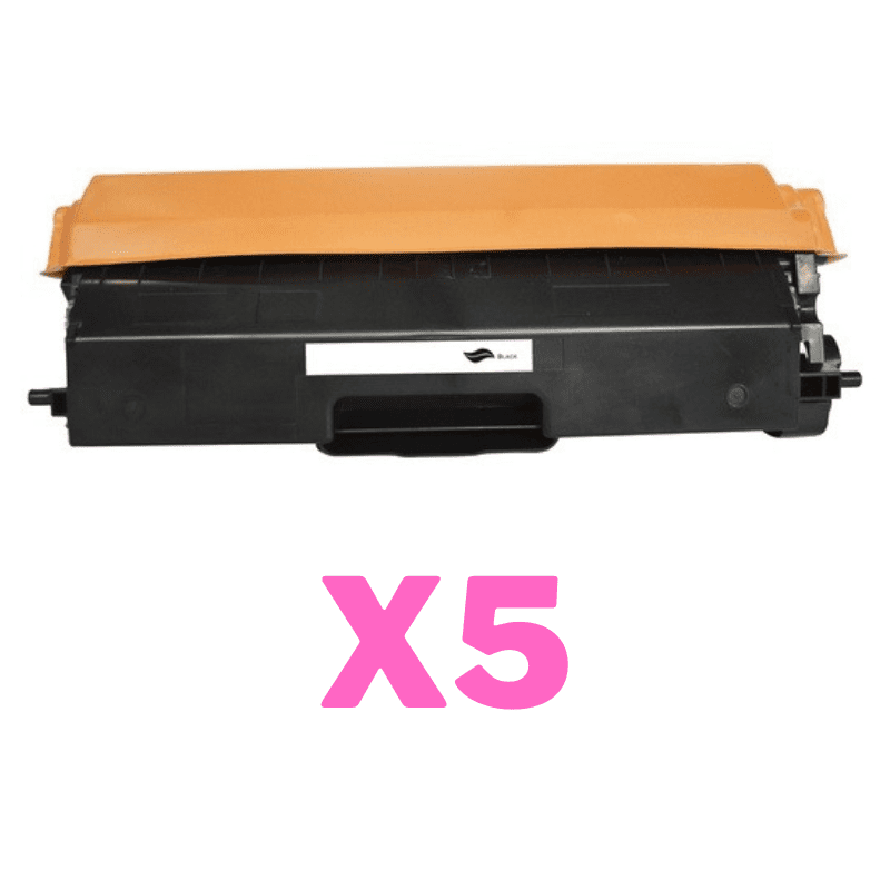 5 x Compatible Brother TN-348BK Black Toner Cartridge High Yield