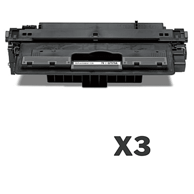3 x Compatible HP Q7570A Toner Cartridge 70A