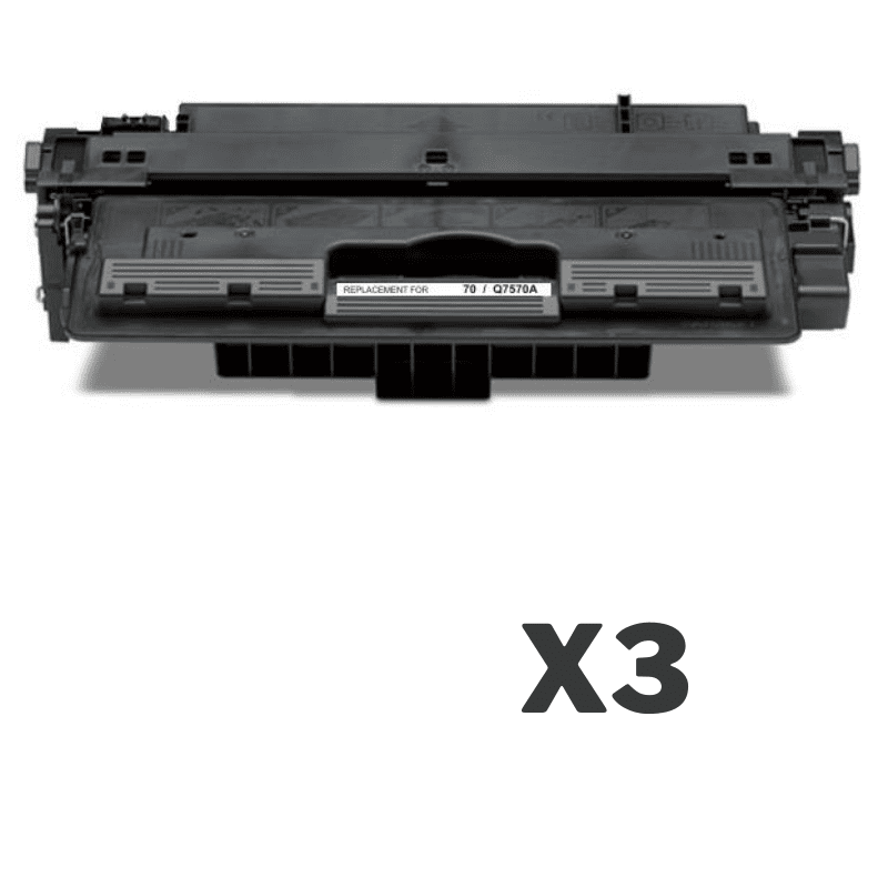 3 x Compatible HP Q7570A Toner Cartridge 70A