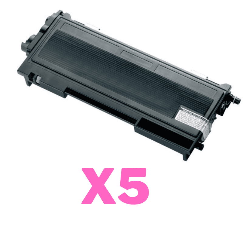 5 x Compatible Brother TN-2250 Toner Cartridge High Yield