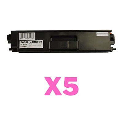 5 x Compatible Brother TN-346BK Black Toner Cartridge High Yield