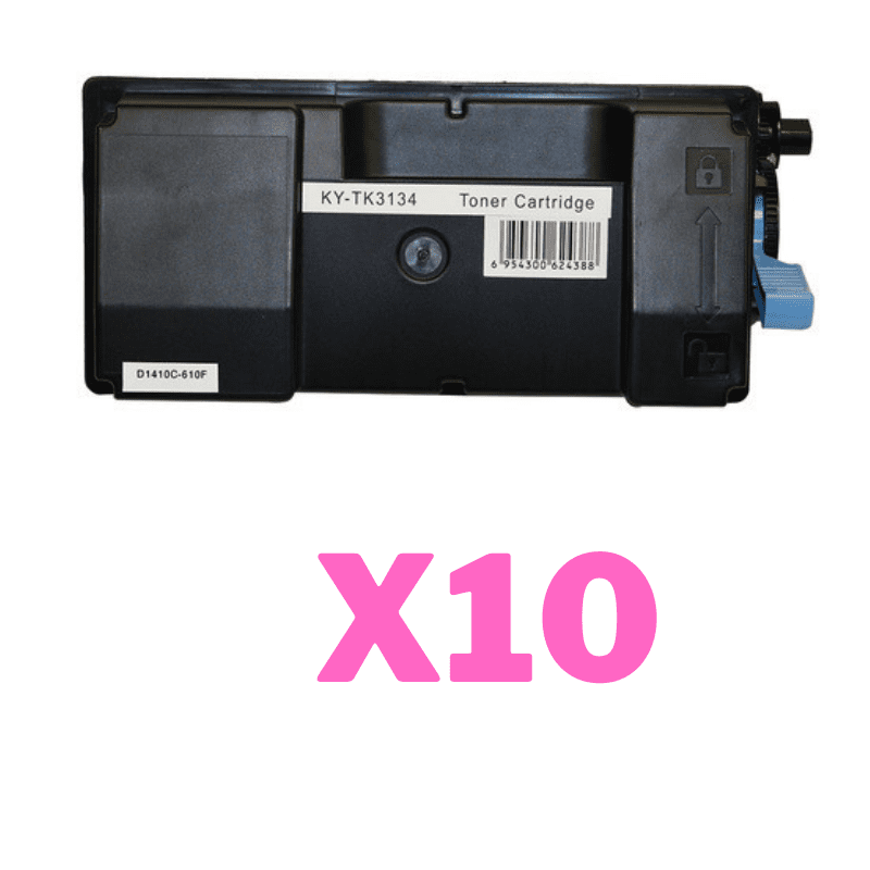 10 x Non-Genuine TK-3134 Toner Cartridge for Kyocera FS-4200DN FS-4300DN