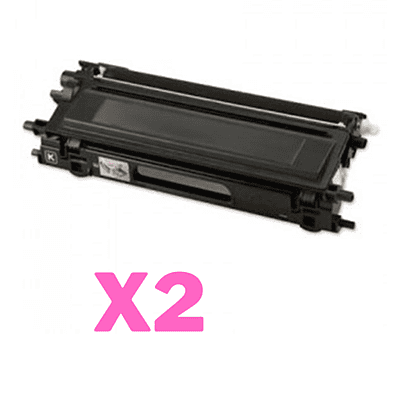2 x Compatible Brother TN-240BK Black Toner Cartridge