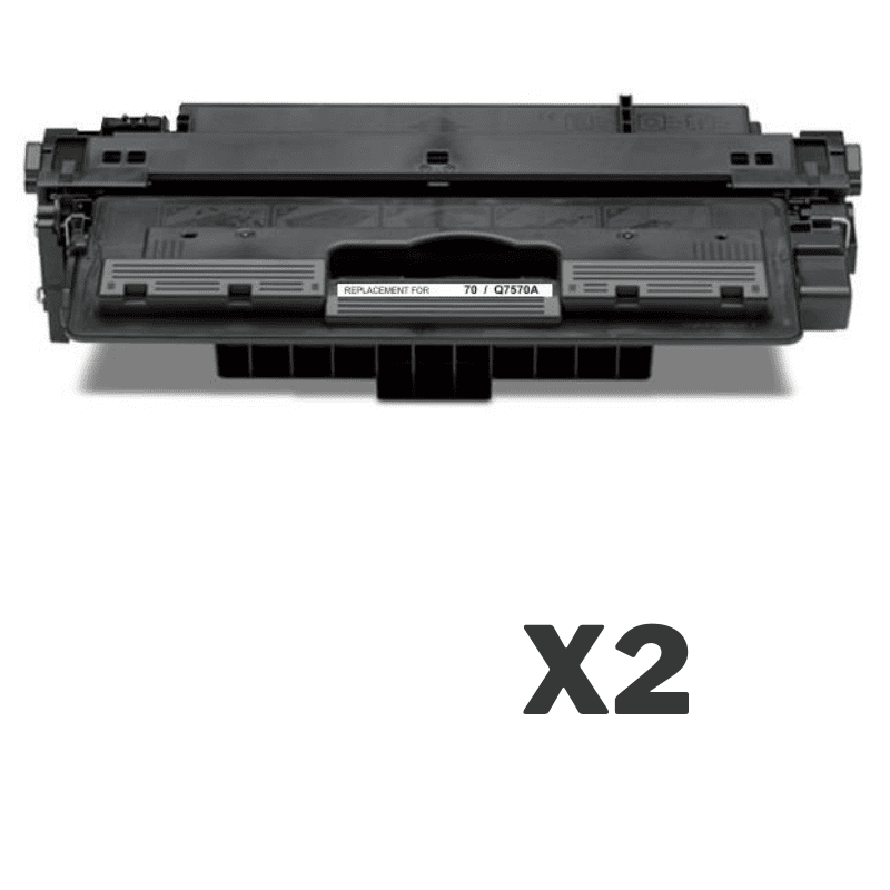 2 x Compatible HP Q7570A Toner Cartridge 70A