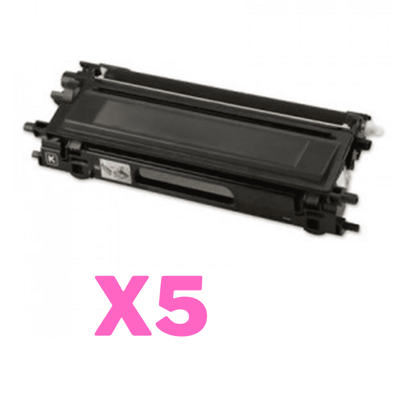 5 x Compatible Brother TN-240BK Black Toner Cartridge