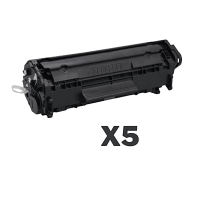 5 x Compatible HP Q2612A Toner Cartridge 12A
