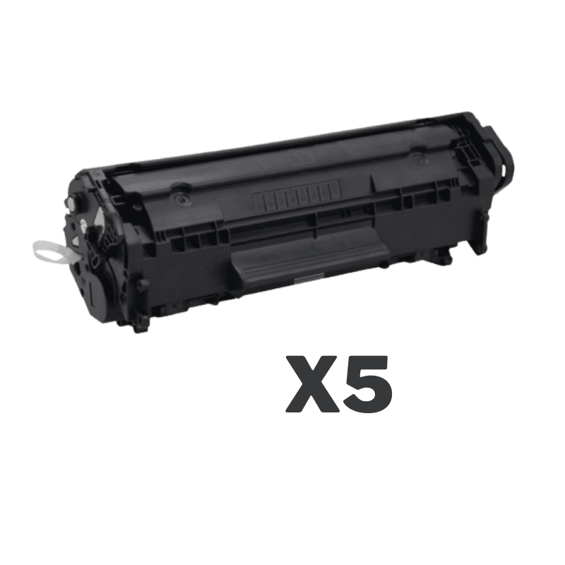 5 x Compatible HP Q2612A Toner Cartridge 12A