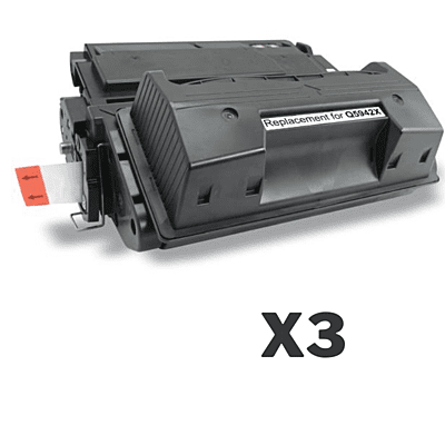 2 x Compatible HP Q5942X Toner Cartridge 42X