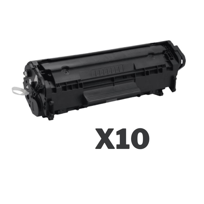 10 x Compatible HP Q2612A Toner Cartridge 12A